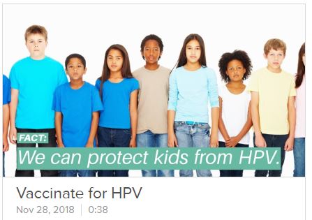 Vaccinate for HPV