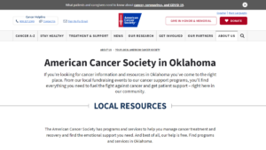 oklahoma acs chapter home page