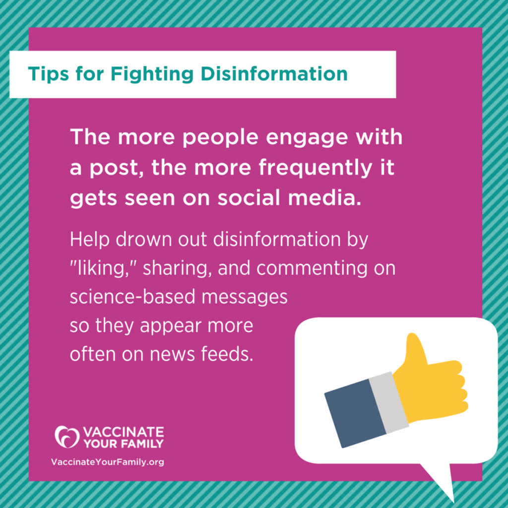 Graphic Image of Tips for Fighting Disinformation 1