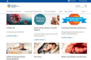 Oklahoma State Department of Health Homepage