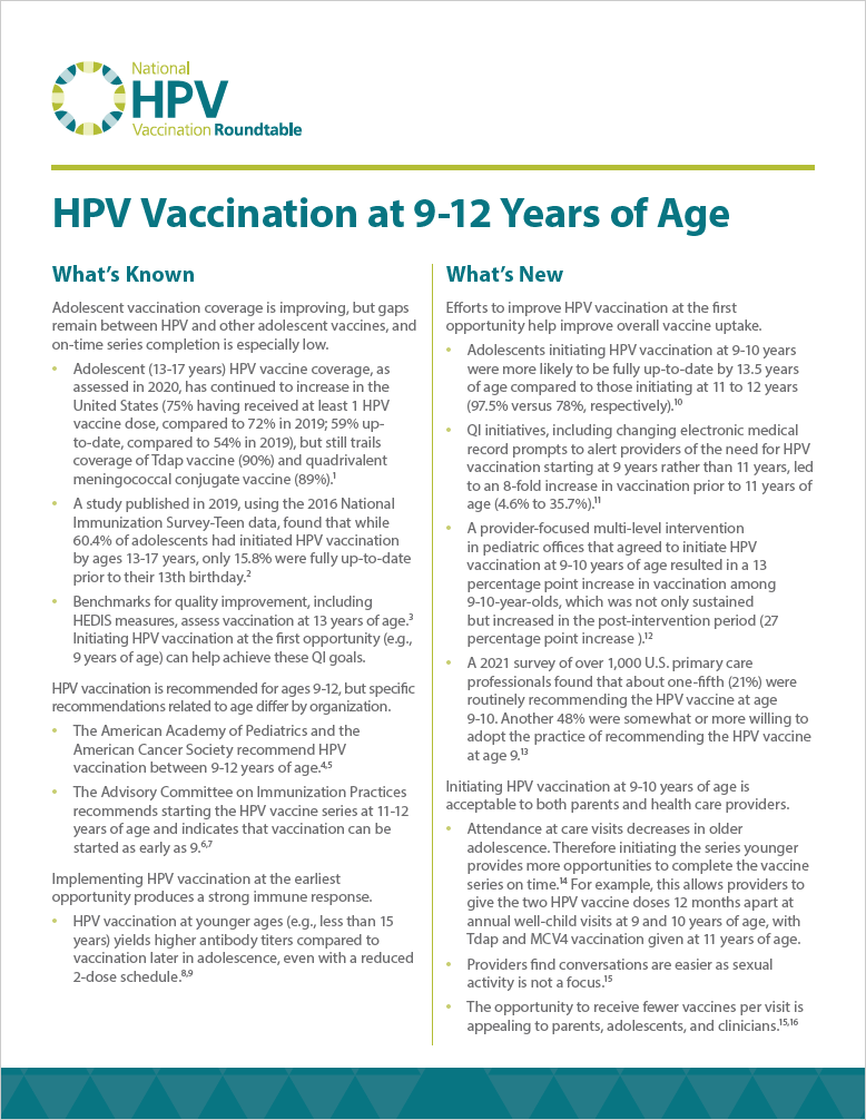 Resource Library – National HPV Roundtable